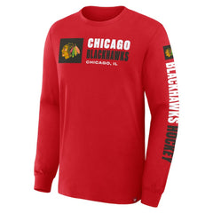 Chicago Blackhawks Fanatics Goal Crease Legacy Long Sleeve T-Shirt Online