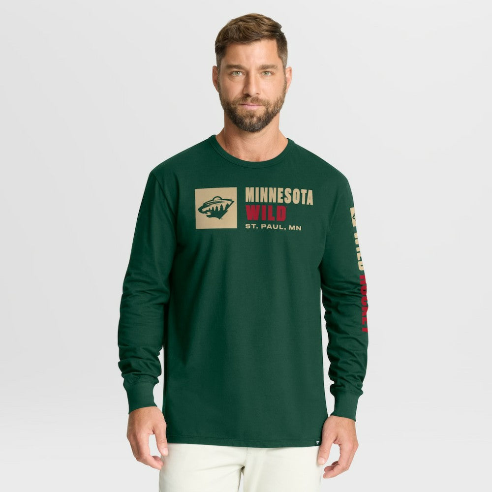 Minnesota Wild Fanatics Goal Crease Legacy Long Sleeve T-Shirt Online