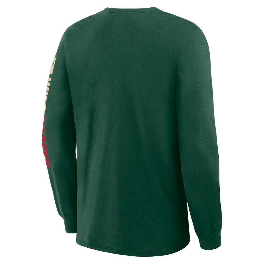 Minnesota Wild Fanatics Goal Crease Legacy Long Sleeve T-Shirt Online
