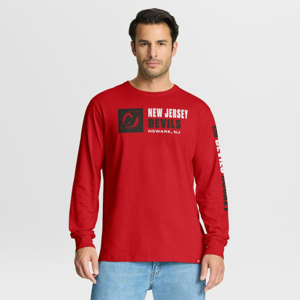 New Jersey Devils Fanatics Goal Crease Legacy Long Sleeve T-Shirt Sale