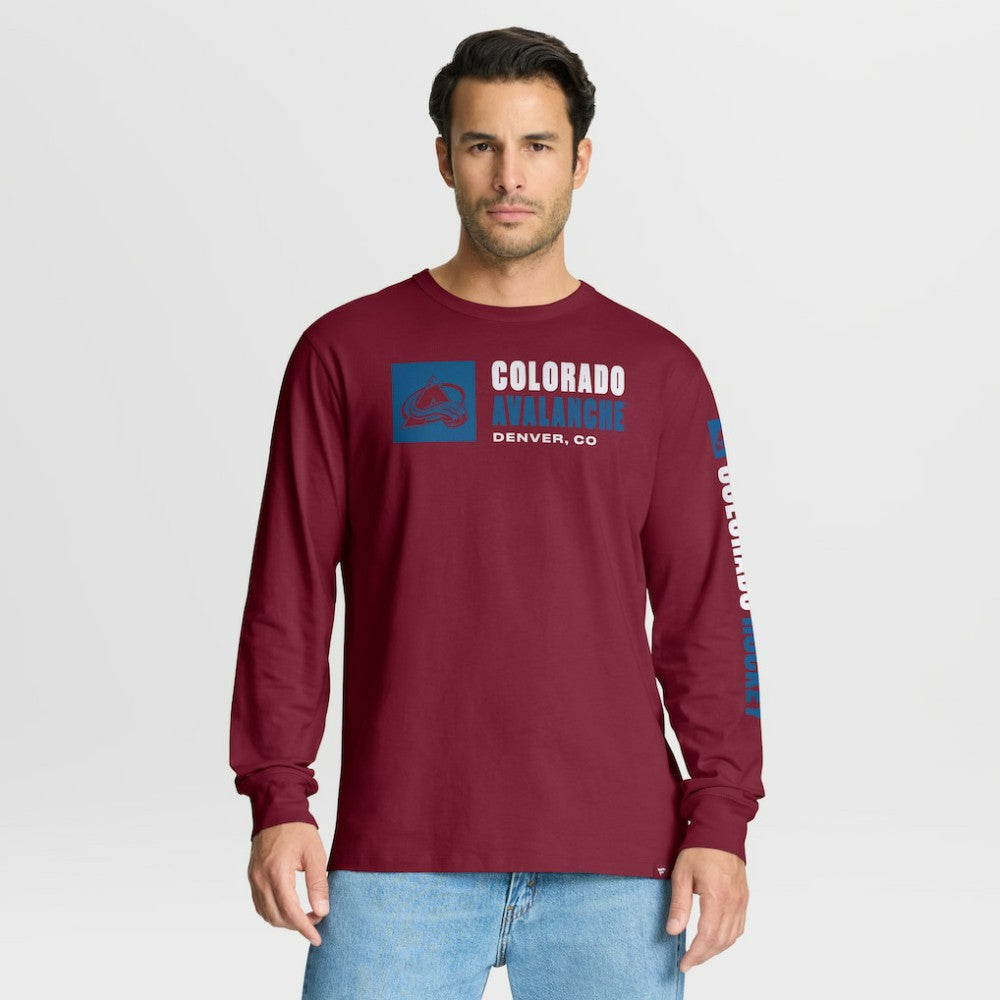 Colorado Avalanche Fanatics Goal Crease Legacy Long Sleeve T-Shirt Outlet