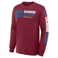 Colorado Avalanche Fanatics Goal Crease Legacy Long Sleeve T-Shirt Outlet