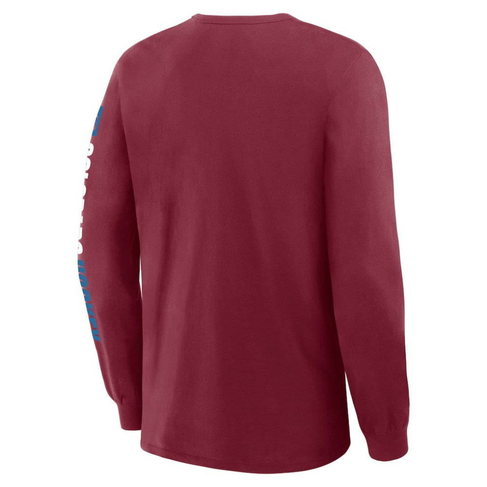 Colorado Avalanche Fanatics Goal Crease Legacy Long Sleeve T-Shirt Outlet
