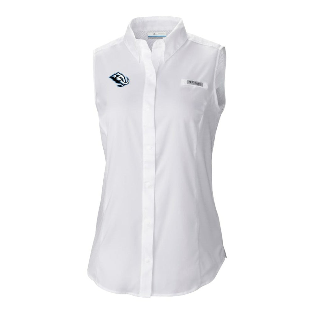 Utah Mammoth Columbia Women's Tamiami Omni-Shade Sleeveless Button-Up Shirt Sale