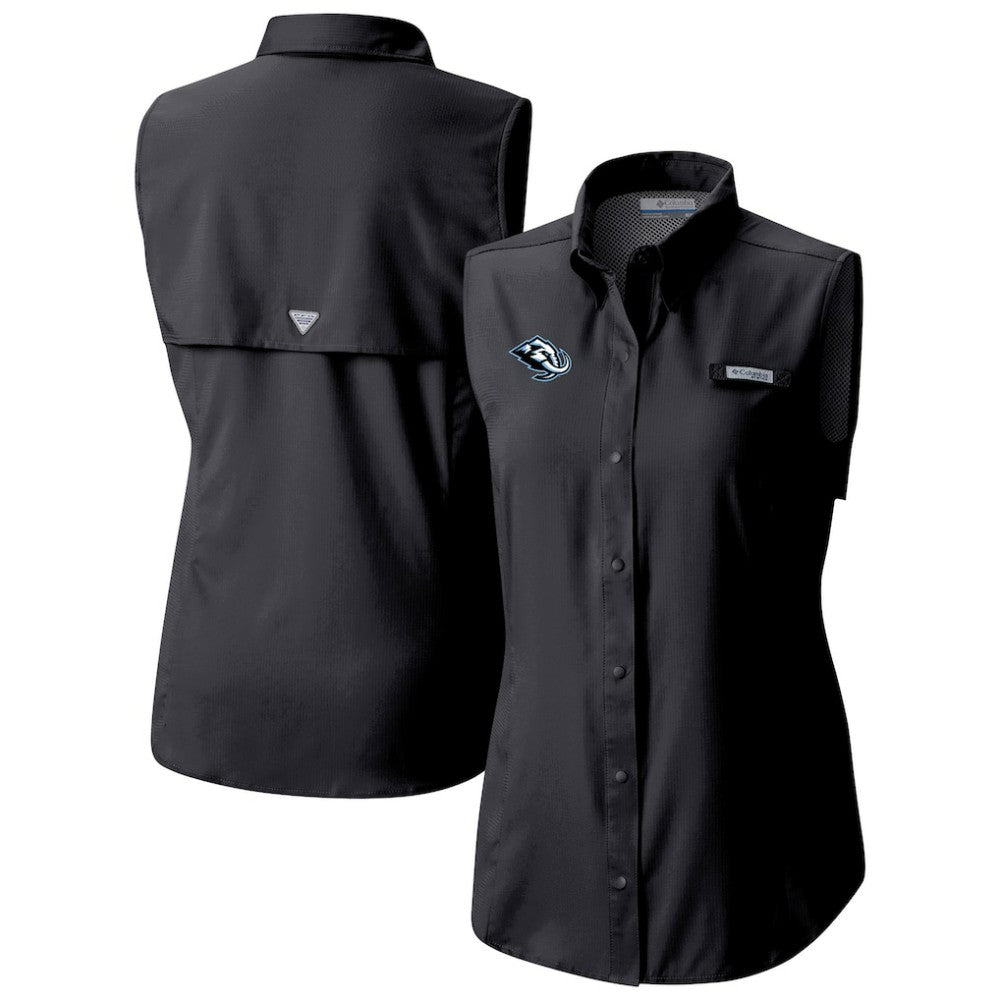 Utah Mammoth Columbia Women's Tamiami Omni-Shade Sleeveless Button-Up Shirt On Sale