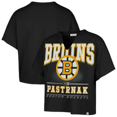 David Pastrnak Boston Bruins '47 Women's Elation Name & Number Oversized Notch Neck T-Shirt Discount