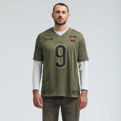 Cincinnati Bengals Nike Joe Burrow  2025 Salute to Service Limited Jersey