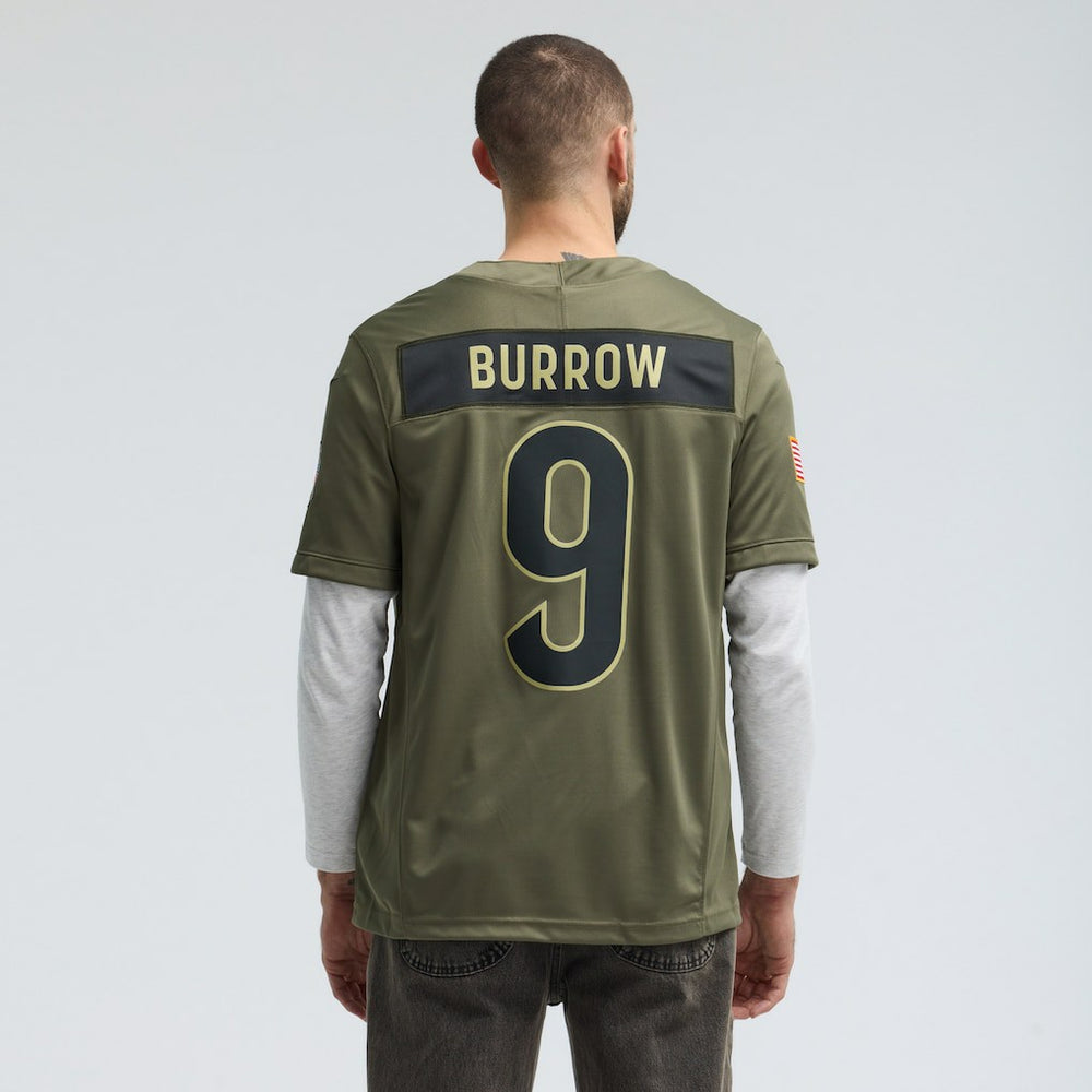 Cincinnati Bengals Nike Joe Burrow  2025 Salute to Service Limited Jersey