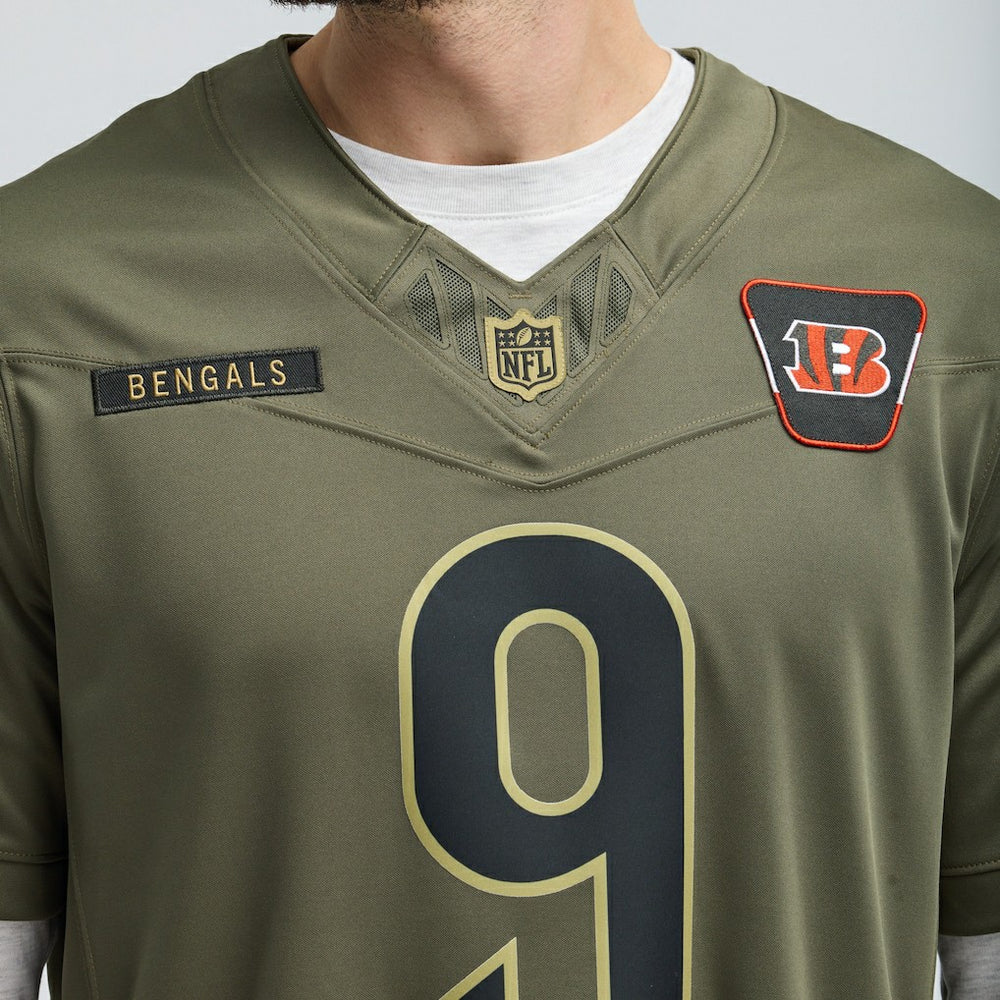 Cincinnati Bengals Nike Joe Burrow  2025 Salute to Service Limited Jersey