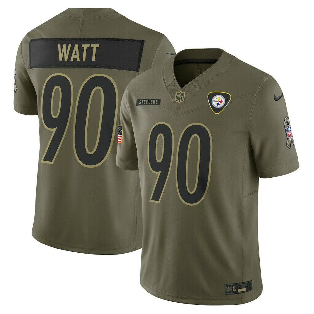 Pittsburgh Steelers Nike T.J. Watt  2025 Salute to Service Limited Jersey