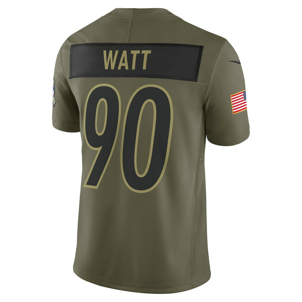 Pittsburgh Steelers Nike T.J. Watt  2025 Salute to Service Limited Jersey