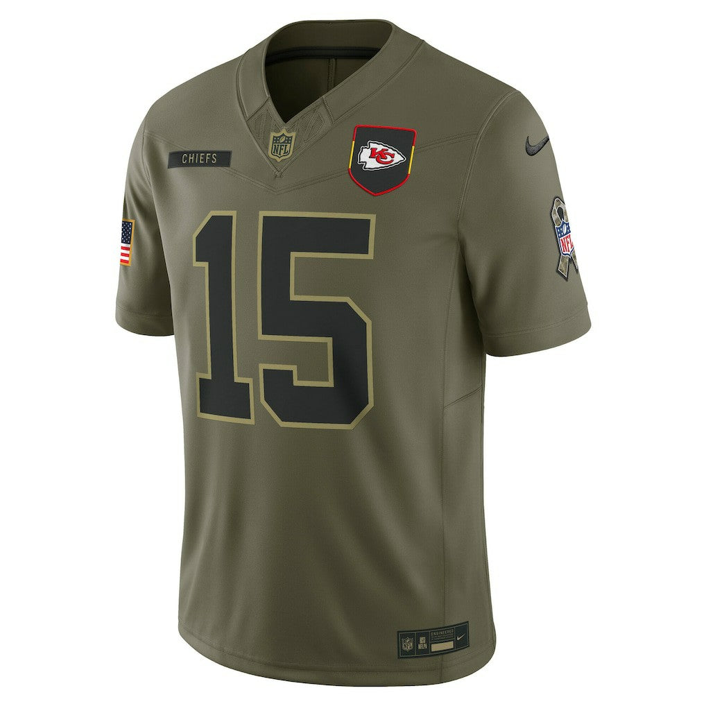 Kansas City Chiefs Nike Patrick Mahomes  2025 Salute to Service Limited Jersey