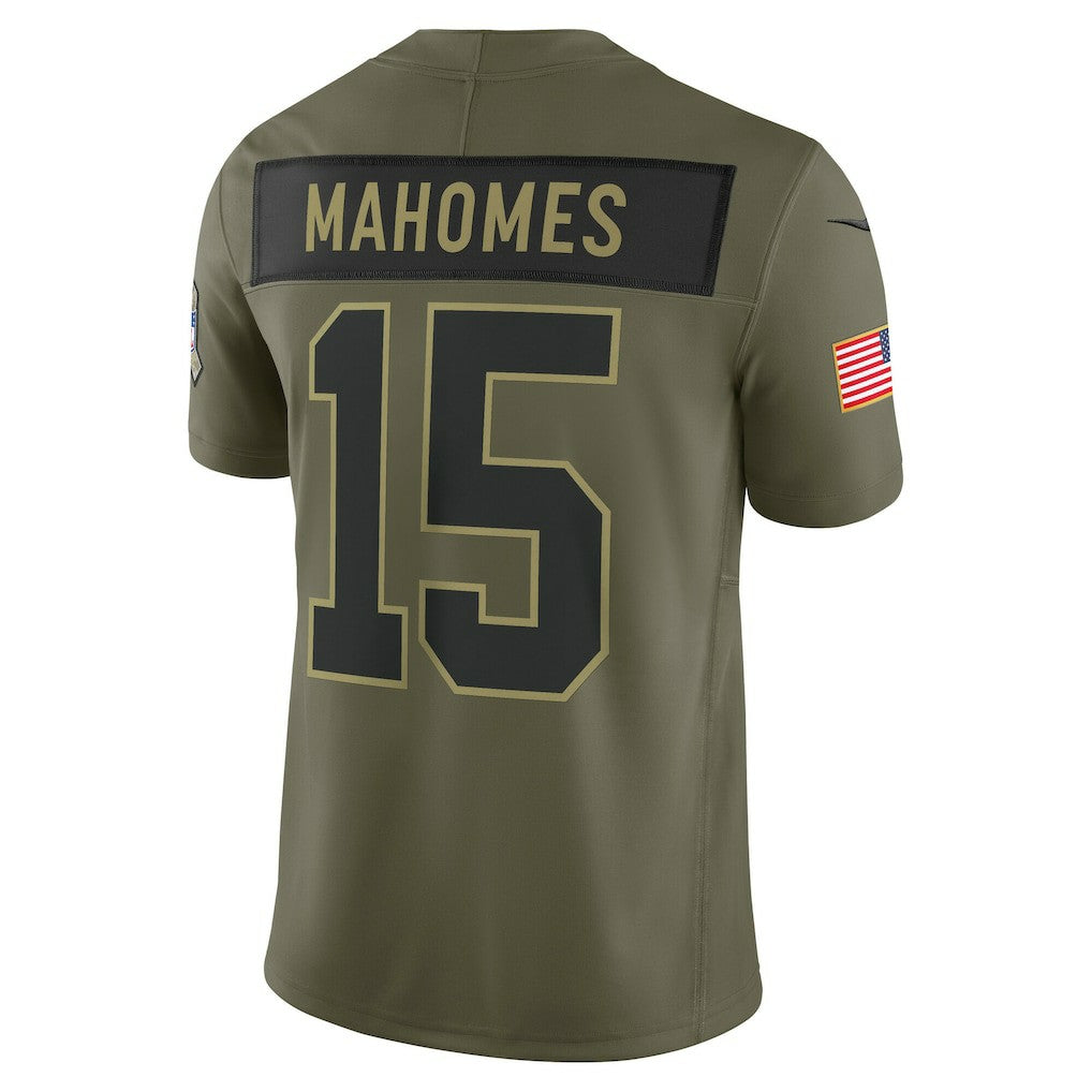 Kansas City Chiefs Nike Patrick Mahomes  2025 Salute to Service Limited Jersey