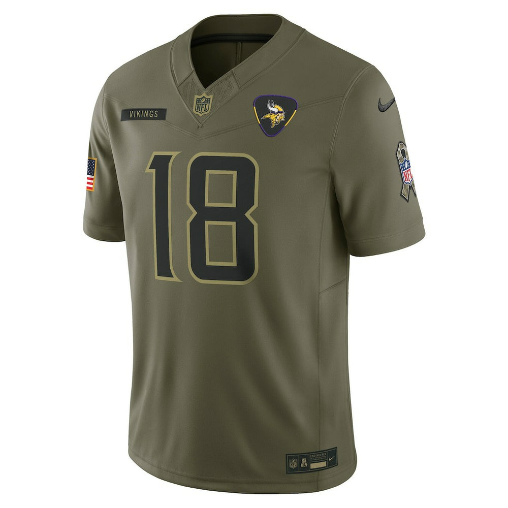 Minnesota Vikings Nike Justin Jefferson  2025 Salute to Service Limited Jersey