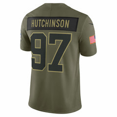 Detroit Lions Nike Aidan Hutchinson  2025 Salute to Service Limited Jersey