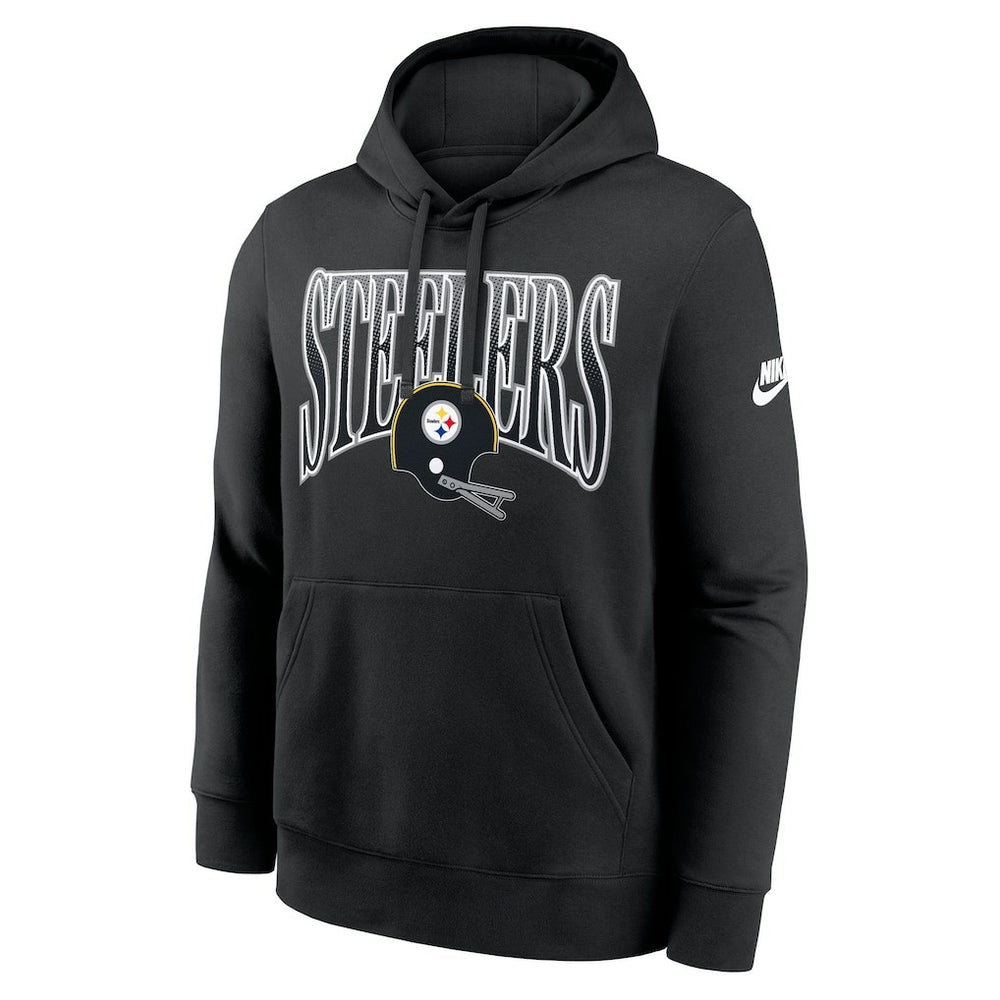 Pittsburgh Steelers Nike Full Blitz Club Fleece Pullover Hoodie