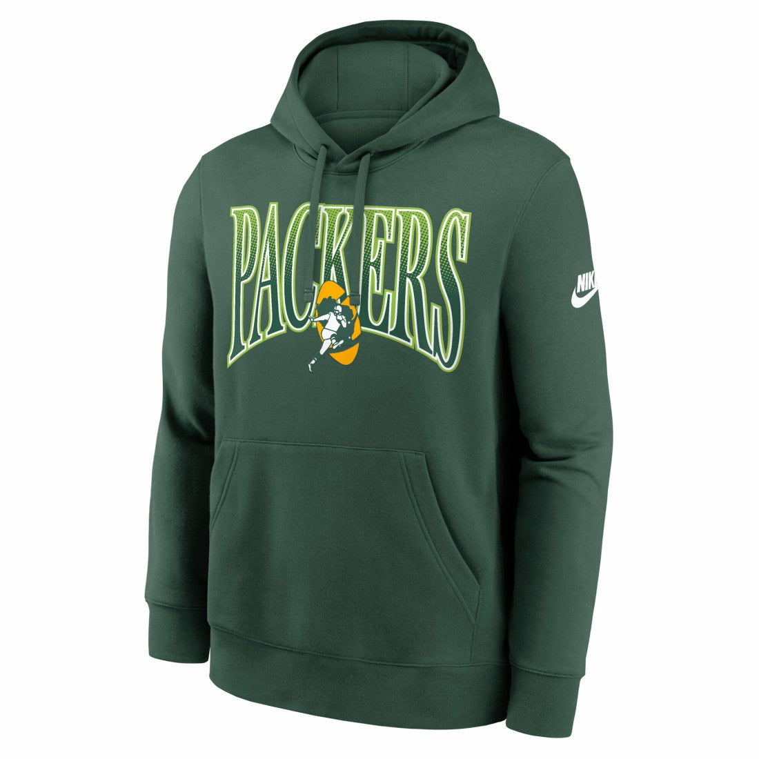 Green Bay Packers Nike Full Blitz Club Fleece Pullover Hoodie