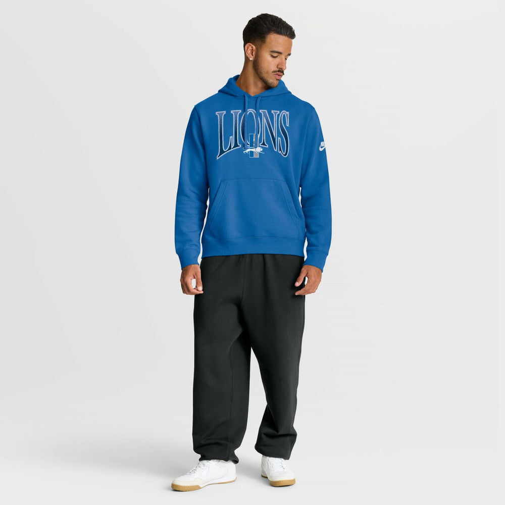 Detroit Lions Nike Full Blitz Club Fleece Pullover Hoodie