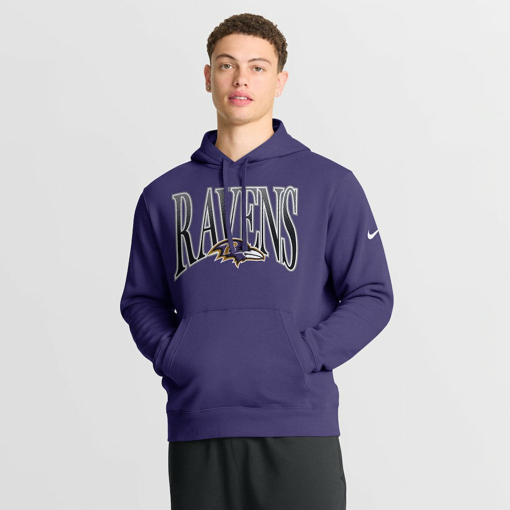 Baltimore Ravens Nike Full Blitz Club Fleece Pullover Hoodie