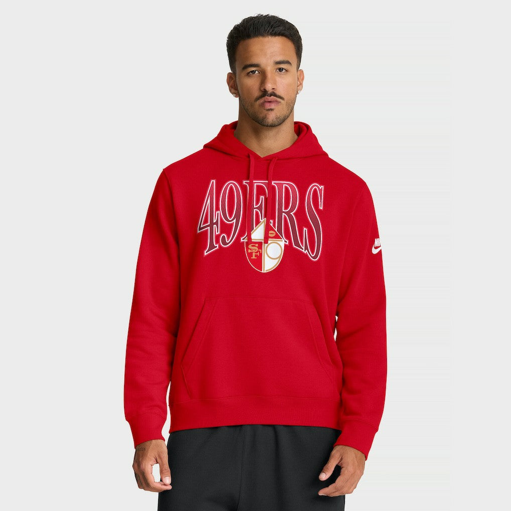 San Francisco 49ers Nike Full Blitz Club Fleece Pullover Hoodie