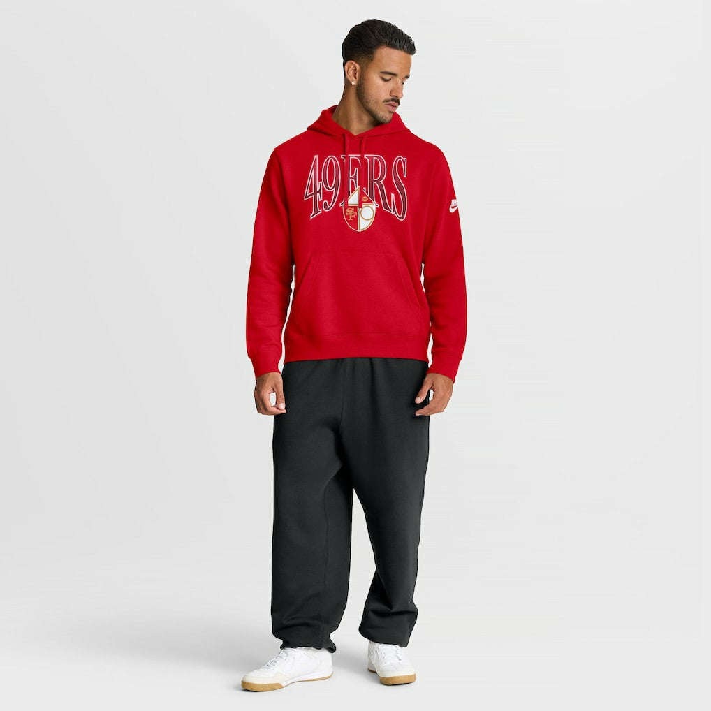San Francisco 49ers Nike Full Blitz Club Fleece Pullover Hoodie