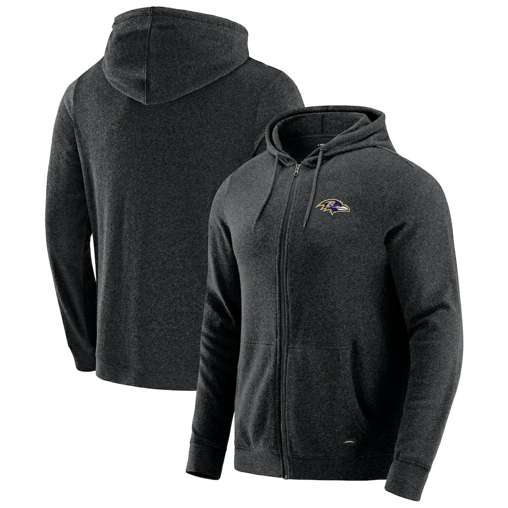 Baltimore Ravens  J. Palmer Players Lounge Tri-Blend Full-Zip Hoodie