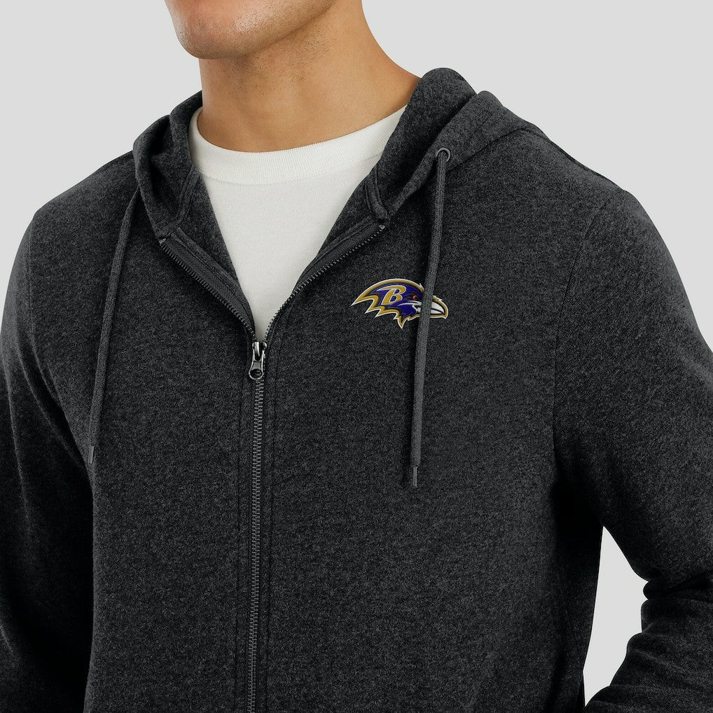 Baltimore Ravens  J. Palmer Players Lounge Tri-Blend Full-Zip Hoodie