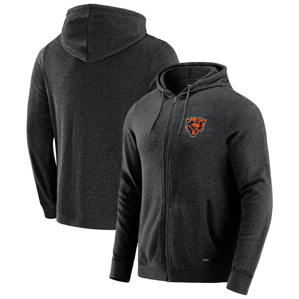 Chicago Bears  J. Palmer Players Lounge Tri-Blend Full-Zip Hoodie