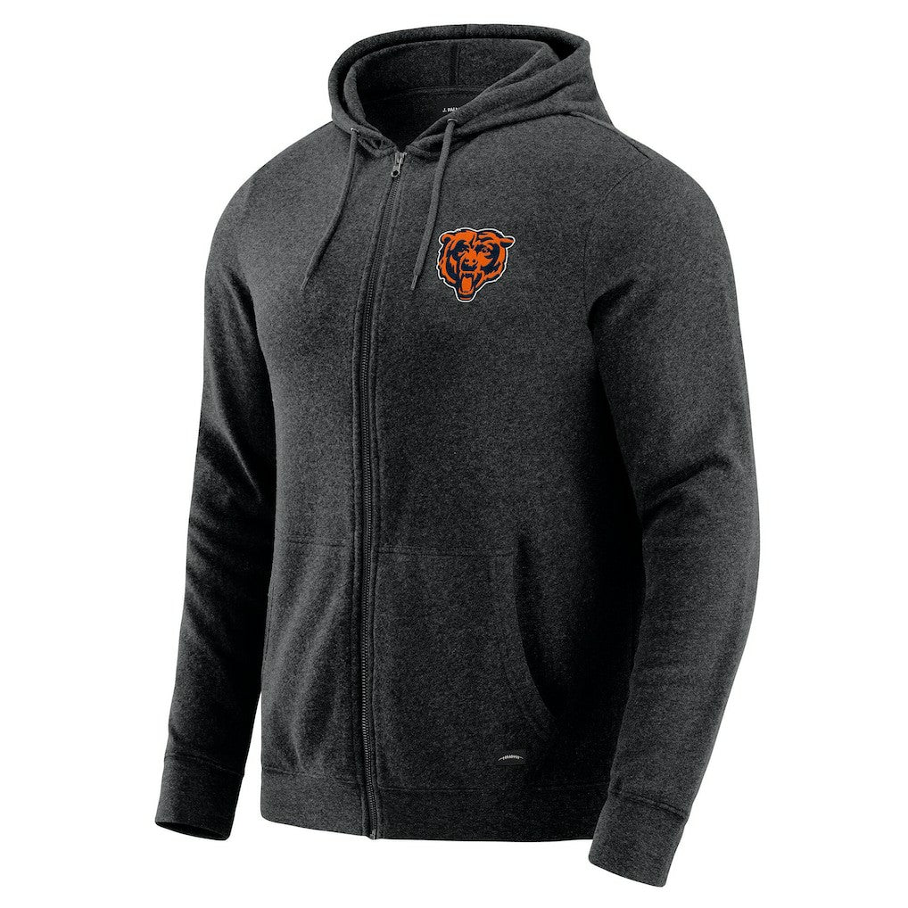 Chicago Bears  J. Palmer Players Lounge Tri-Blend Full-Zip Hoodie