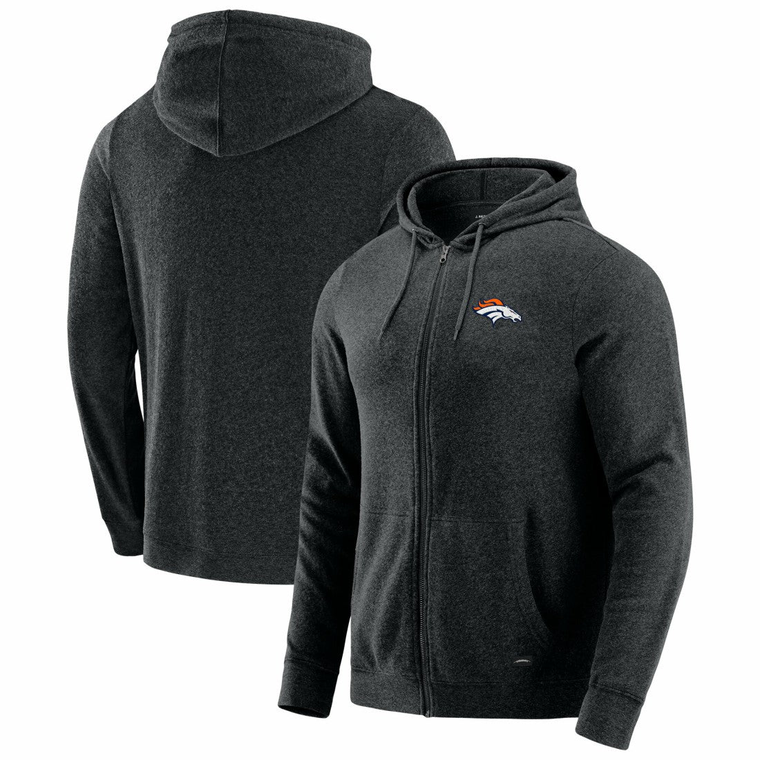 Denver Broncos  J. Palmer Players Lounge Tri-Blend Full-Zip Hoodie