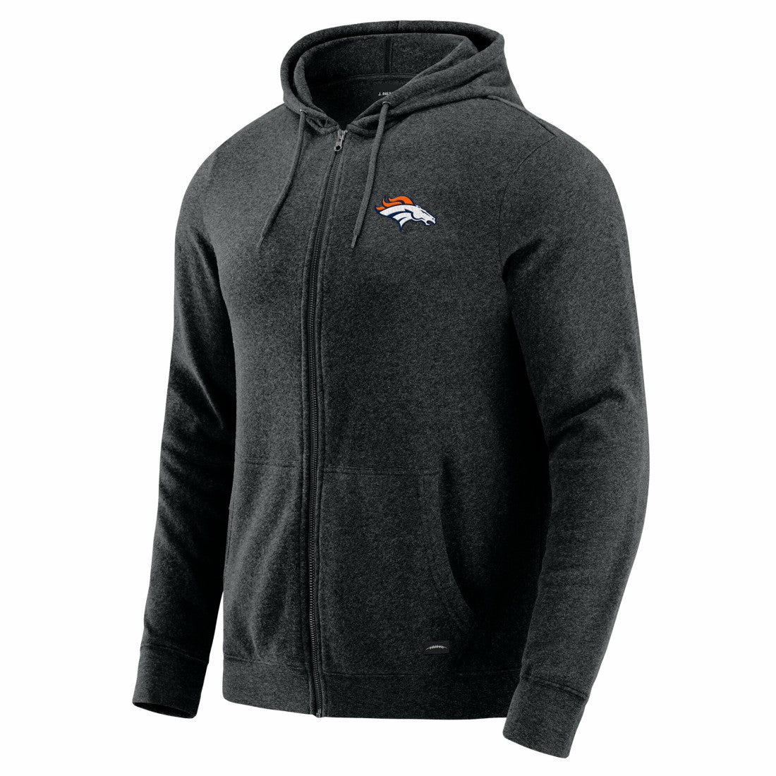 Denver Broncos  J. Palmer Players Lounge Tri-Blend Full-Zip Hoodie