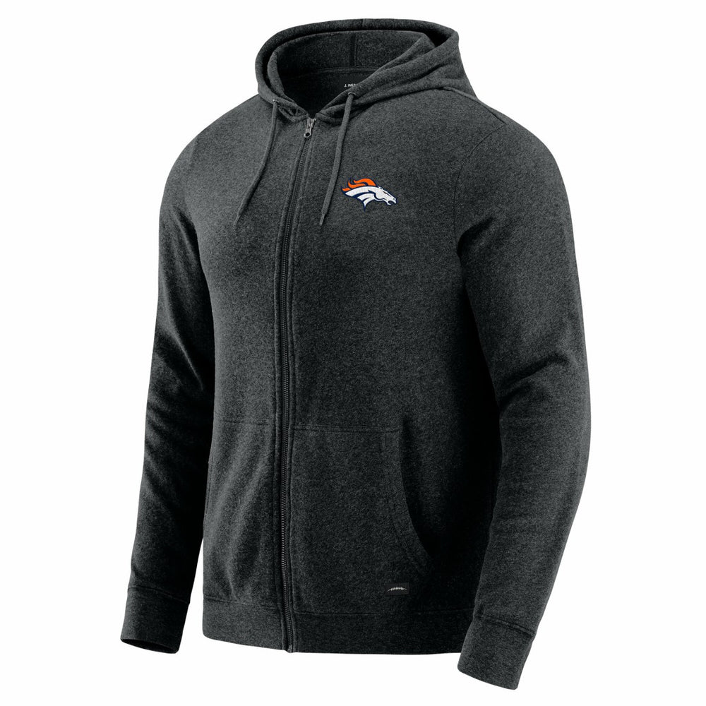 Denver Broncos  J. Palmer Players Lounge Tri-Blend Full-Zip Hoodie
