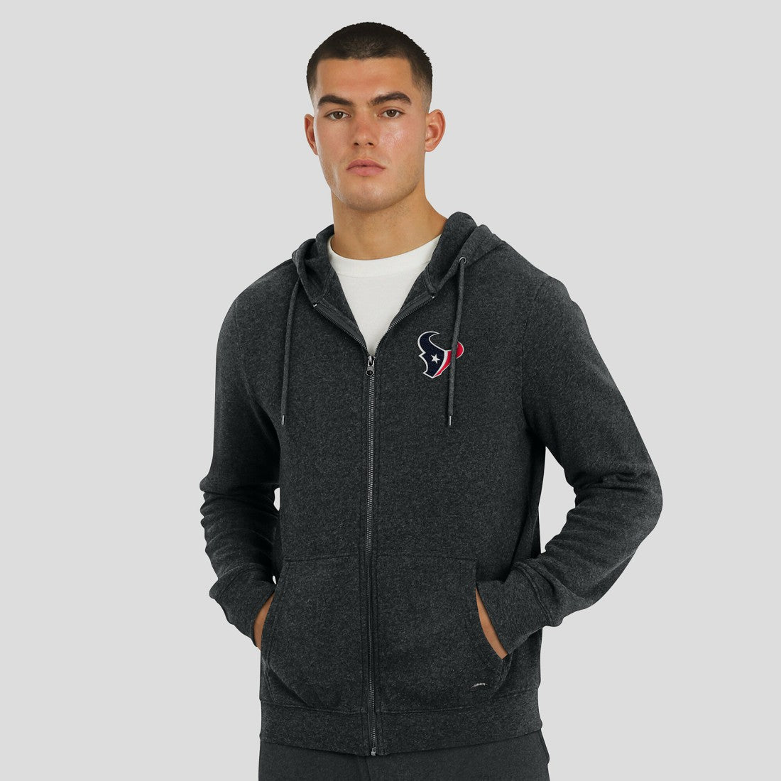 Houston Texans  J. Palmer Players Lounge Tri-Blend Full-Zip Hoodie