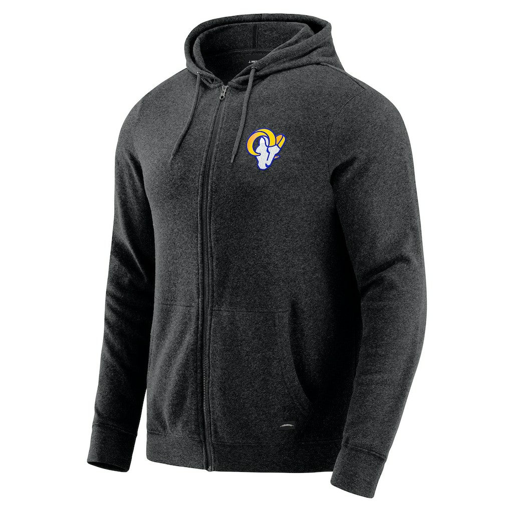 Los Angeles Rams  J. Palmer Players Lounge Tri-Blend Full-Zip Hoodie
