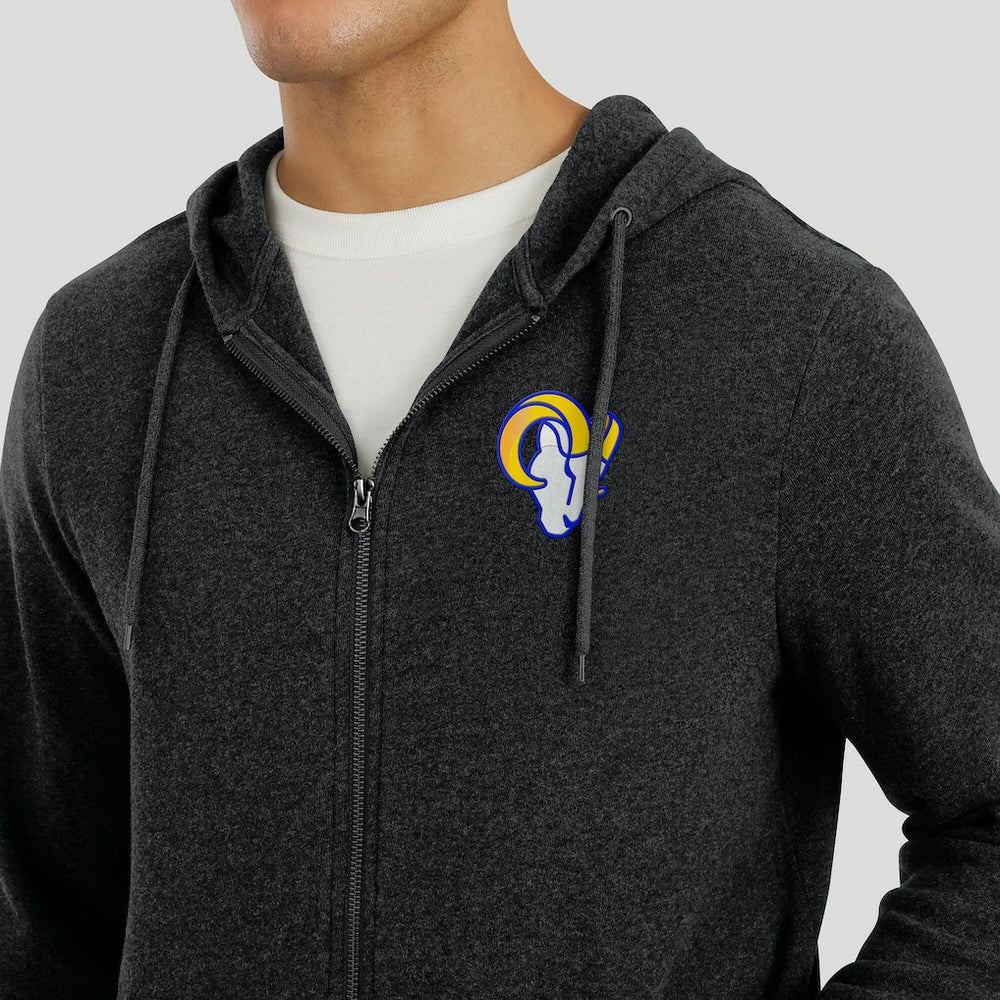 Los Angeles Rams  J. Palmer Players Lounge Tri-Blend Full-Zip Hoodie