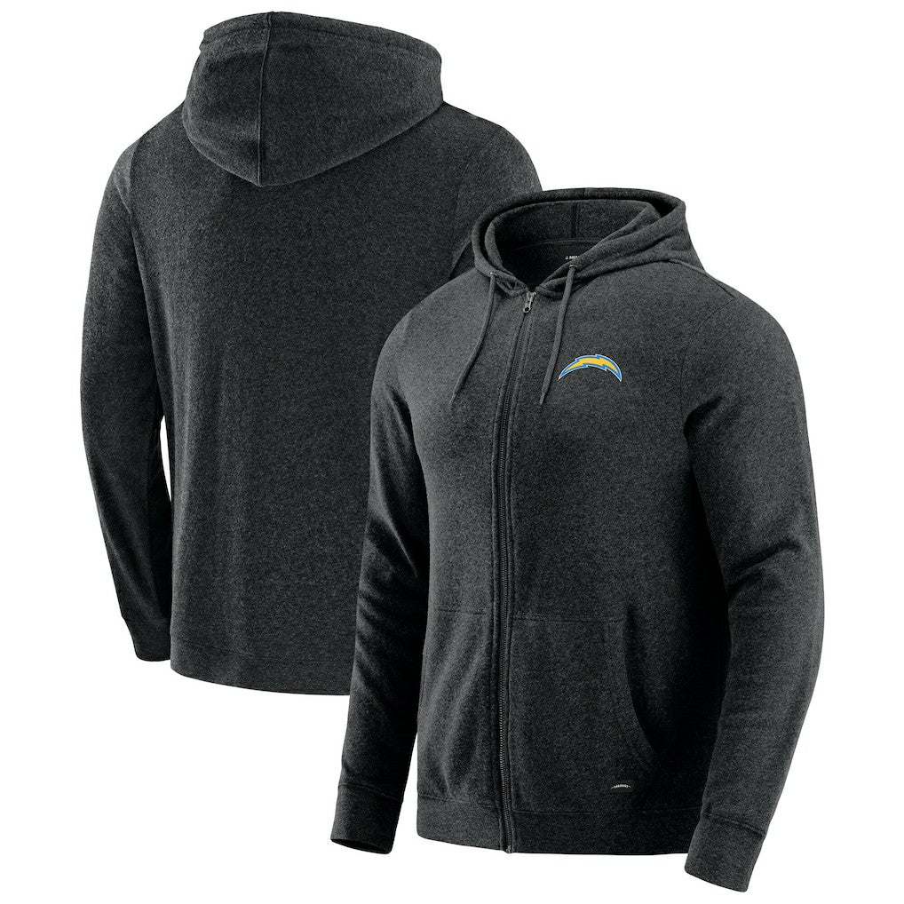 Los Angeles Chargers  J. Palmer Players Lounge Tri-Blend Full-Zip Hoodie