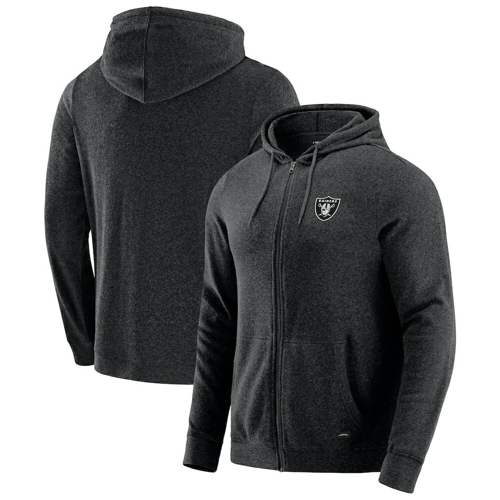 Las Vegas Raiders  J. Palmer Players Lounge Tri-Blend Full-Zip Hoodie