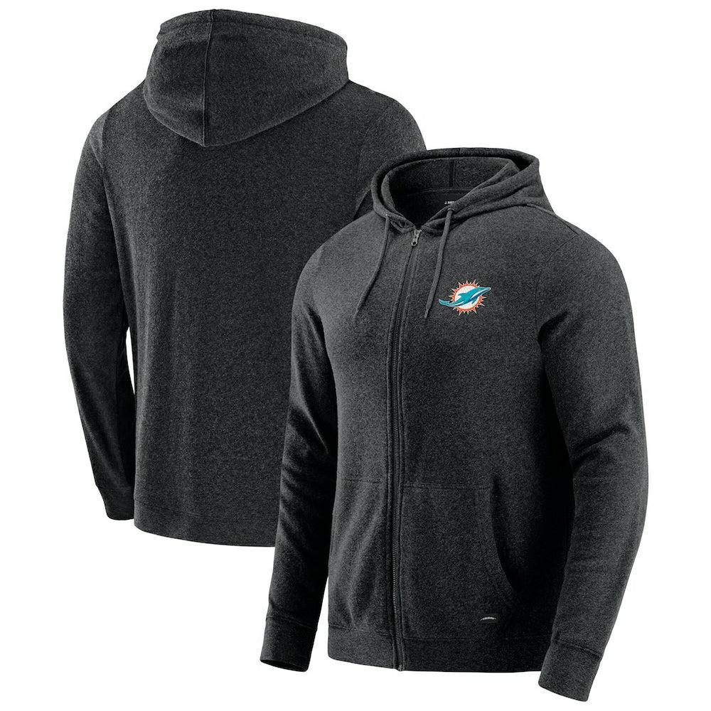 Miami Dolphins  J. Palmer Players Lounge Tri-Blend Full-Zip Hoodie