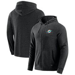 Miami Dolphins  J. Palmer Players Lounge Tri-Blend Full-Zip Hoodie