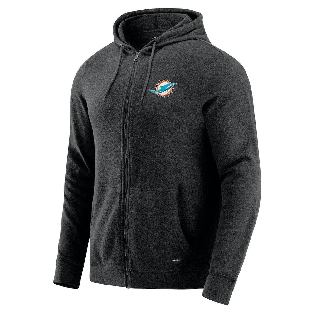 Miami Dolphins  J. Palmer Players Lounge Tri-Blend Full-Zip Hoodie
