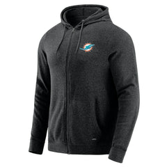 Miami Dolphins  J. Palmer Players Lounge Tri-Blend Full-Zip Hoodie