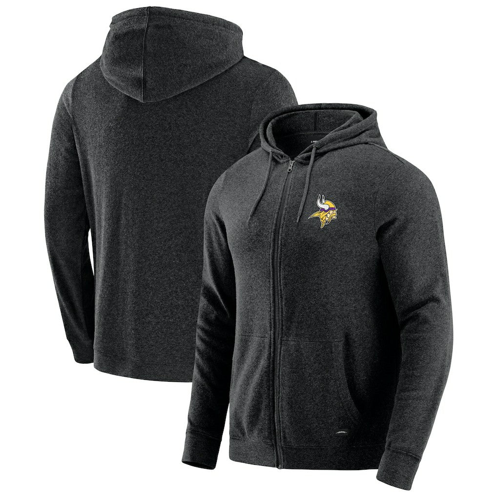 Minnesota Vikings  J. Palmer Players Lounge Tri-Blend Full-Zip Hoodie