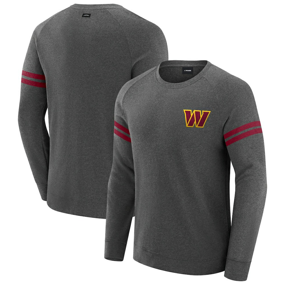 Washington Commanders  J. Palmer Players Lounge Raglan Tri-Blend Sweatshirt