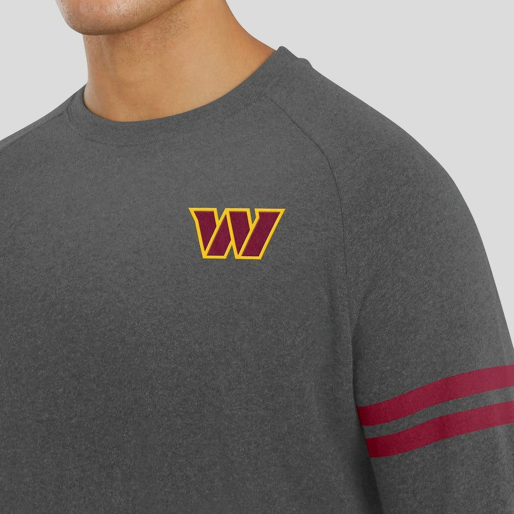 Washington Commanders  J. Palmer Players Lounge Raglan Tri-Blend Sweatshirt