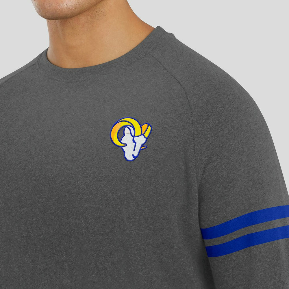 Los Angeles Rams  J. Palmer Players Lounge Raglan Tri-Blend Sweatshirt