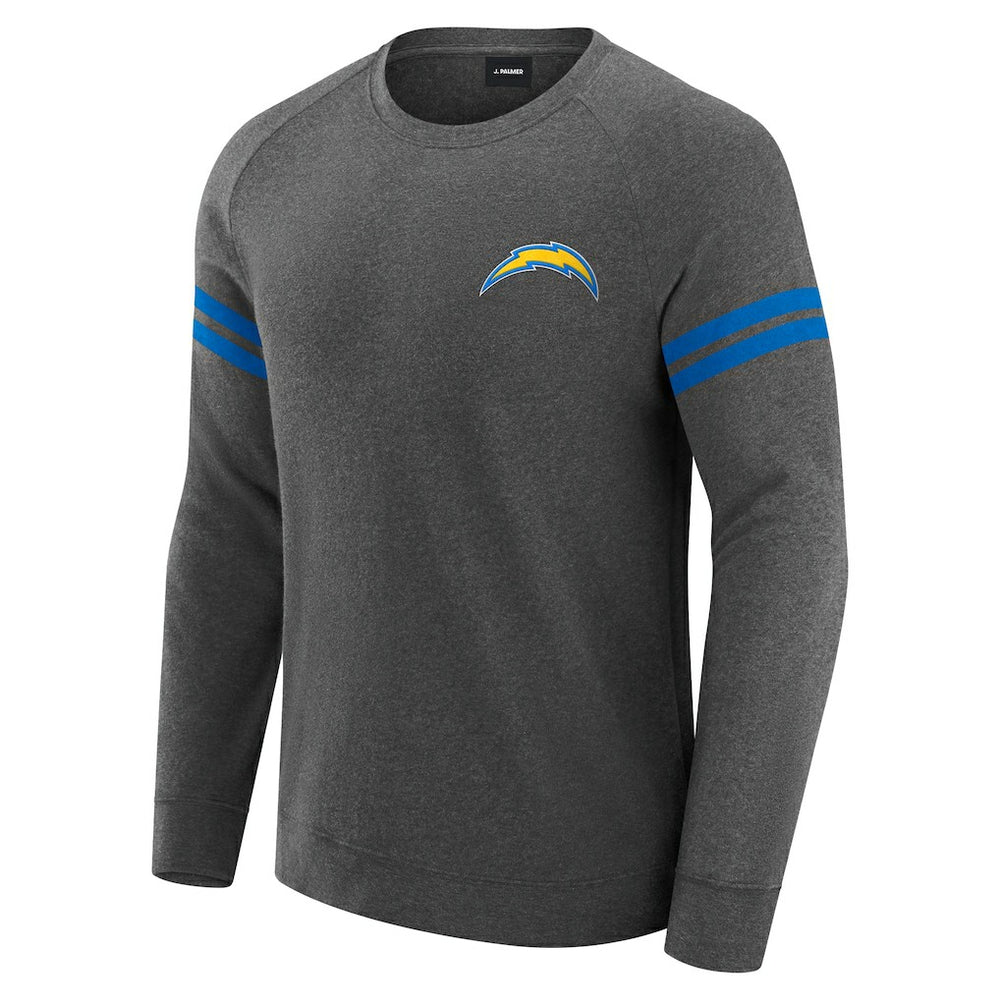 Los Angeles Chargers  J. Palmer Players Lounge Raglan Tri-Blend Sweatshirt