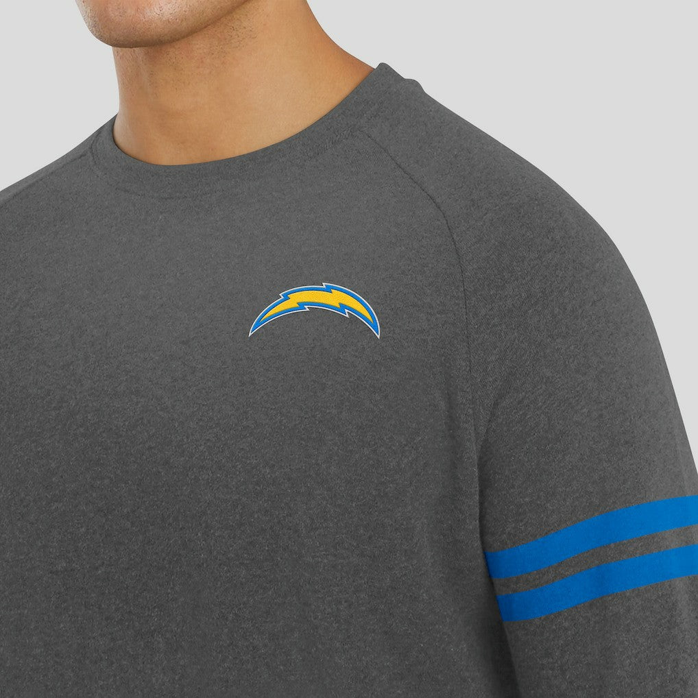Los Angeles Chargers  J. Palmer Players Lounge Raglan Tri-Blend Sweatshirt