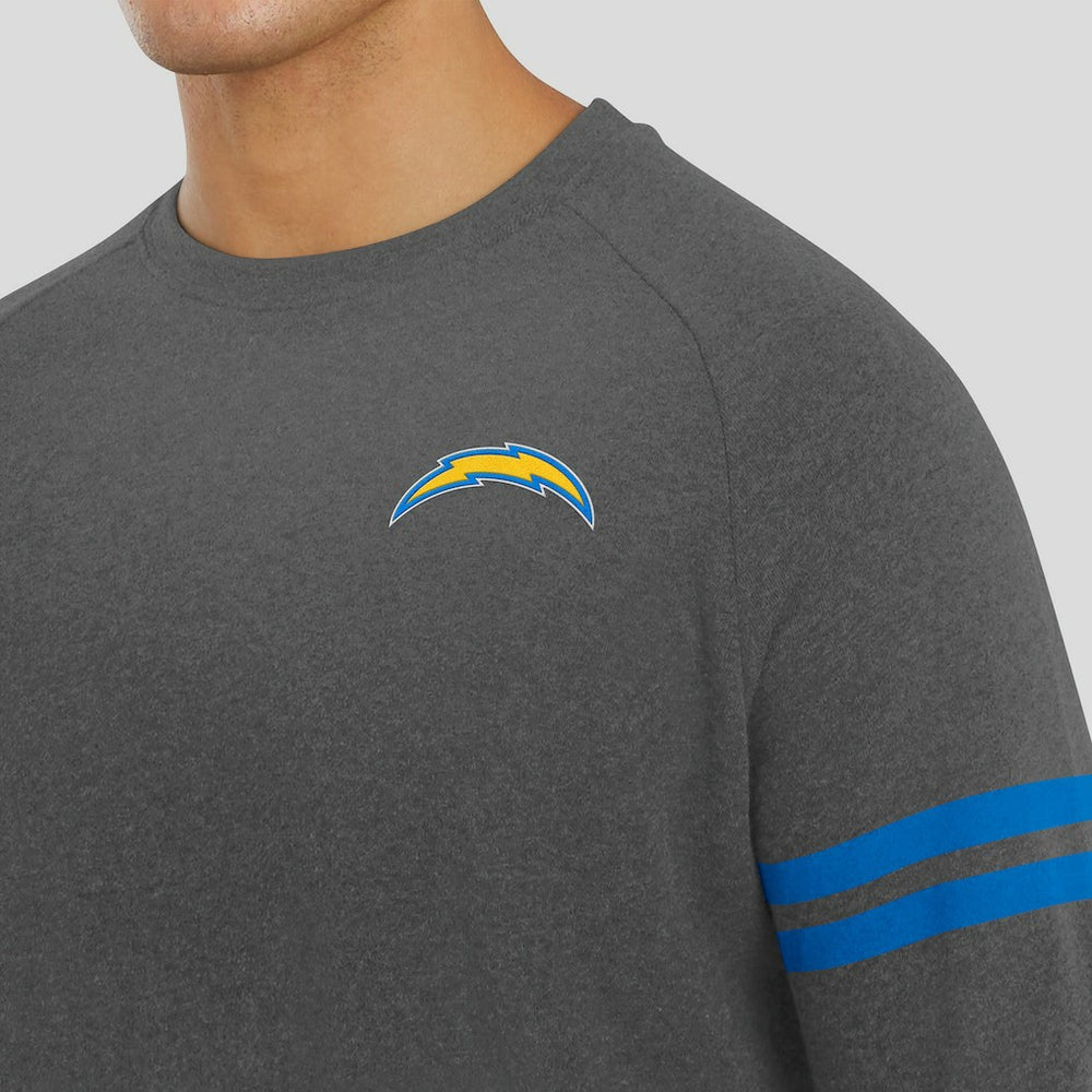Los Angeles Chargers  J. Palmer Players Lounge Raglan Tri-Blend Sweatshirt