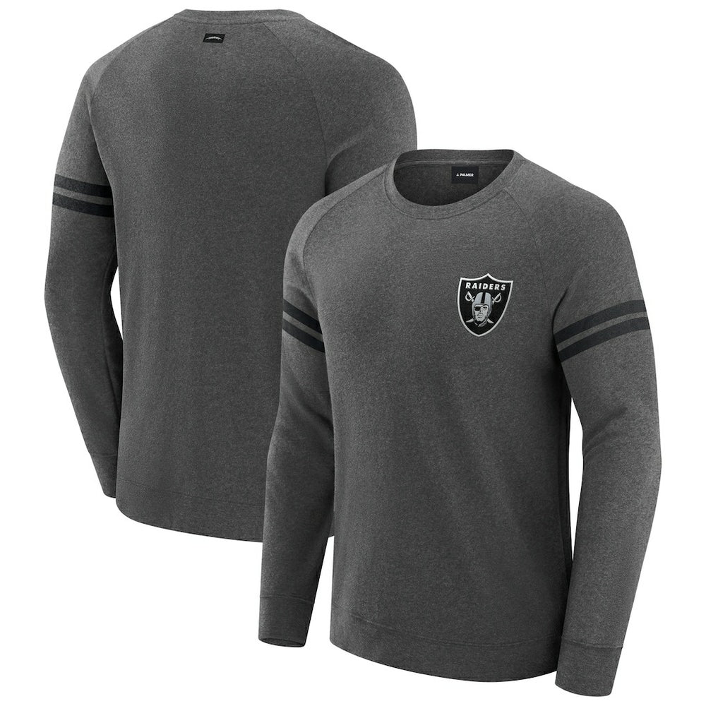 Las Vegas Raiders  J. Palmer Players Lounge Raglan Tri-Blend Sweatshirt