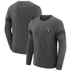 Las Vegas Raiders  J. Palmer Players Lounge Raglan Tri-Blend Sweatshirt